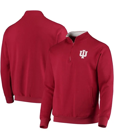 Men's Crimson Indiana Hoosiers Tortugas Logo Quarter-Zip Jacket