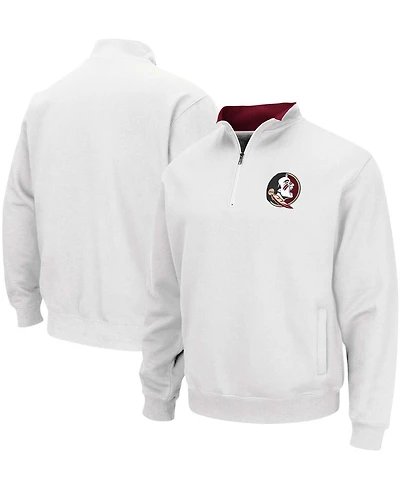 Men's White Florida State Seminoles Tortugas Logo Quarter-Zip Pullover Jacket