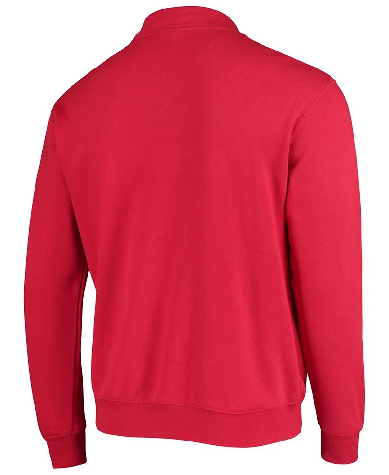 Men's Red San Diego State Aztecs Tortugas Logo Quarter-Zip Jacket