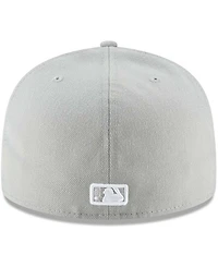 Men's Gray New York Yankees Fashion Color Basic 59FIFTY Fitted Hat