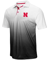 Men's Heather Gray Nebraska Huskers Magic Team Logo Polo Shirt