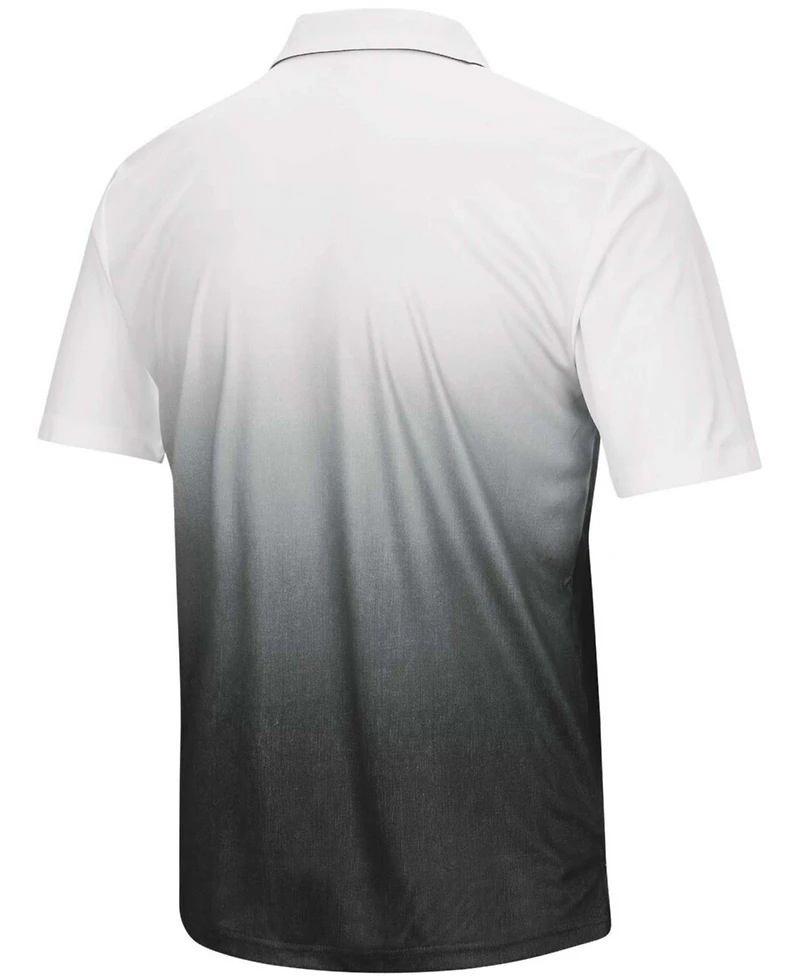Men's Heather Gray Iowa Hawkeyes Magic Team Logo Polo Shirt
