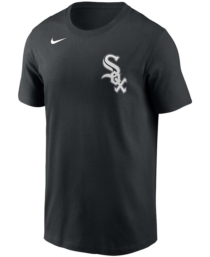 Big Boys Yoan Moncada Black Chicago White Sox Player Name and Number T-shirt