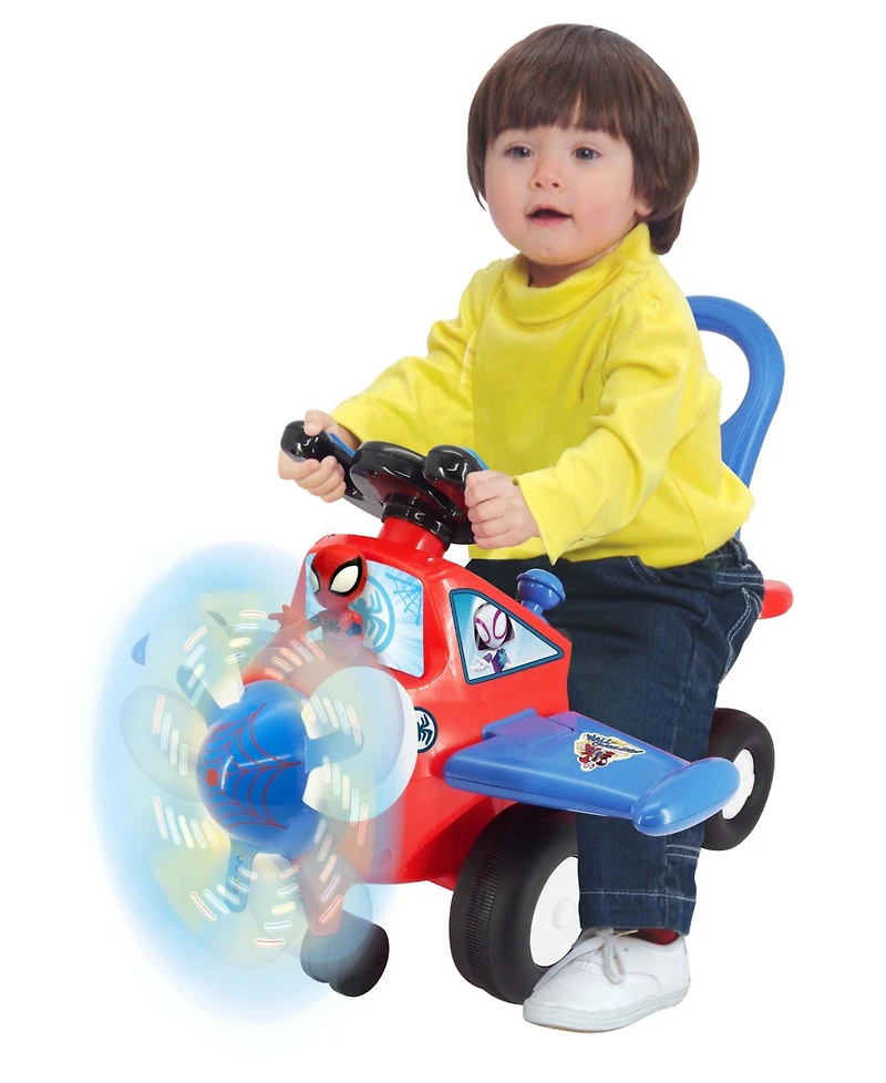 Marvel Lights and Sounds Spidey Activity Plane Ride-On