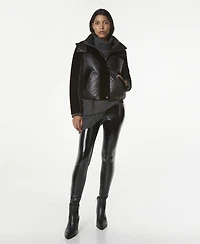 Women's Vega Mixed Media Short Down Coat