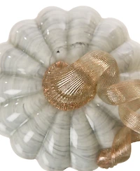 Glitzhome Marble Pumpkin, Set of 2