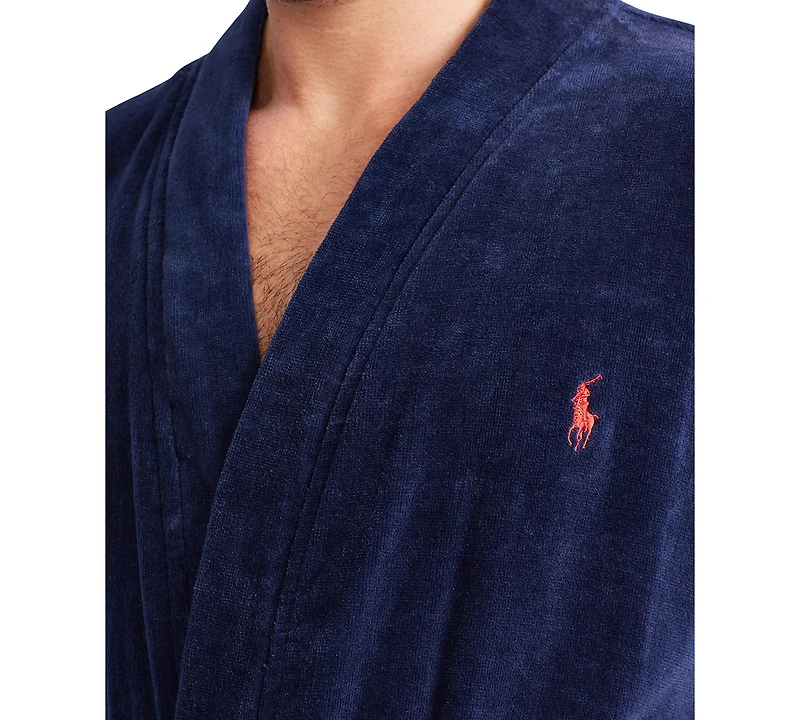 Polo Ralph Lauren Men's Sleepwear Soft Cotton Kimono Velour Robe