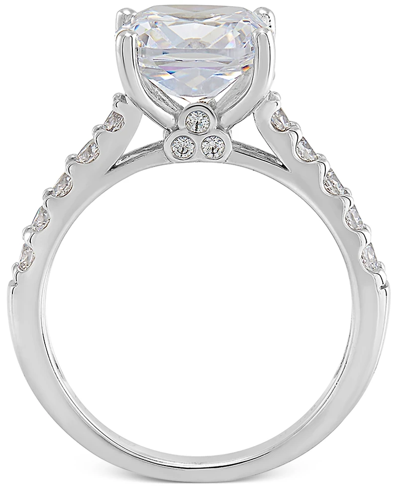 Arabella Sterling Silver Ring Set, Cubic Zirconia Bridal Ring and Band Set (8 ct. t.w.)