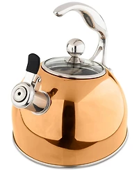 Viking Stainless Steel 2.6-Qt. Copper Tea Kettle with Copper Handle