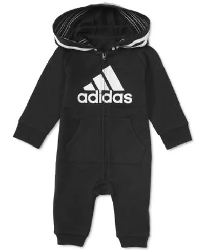 Adidas Baby Boys Long Sleeve Zip Front Adidas Hooded Coveralls