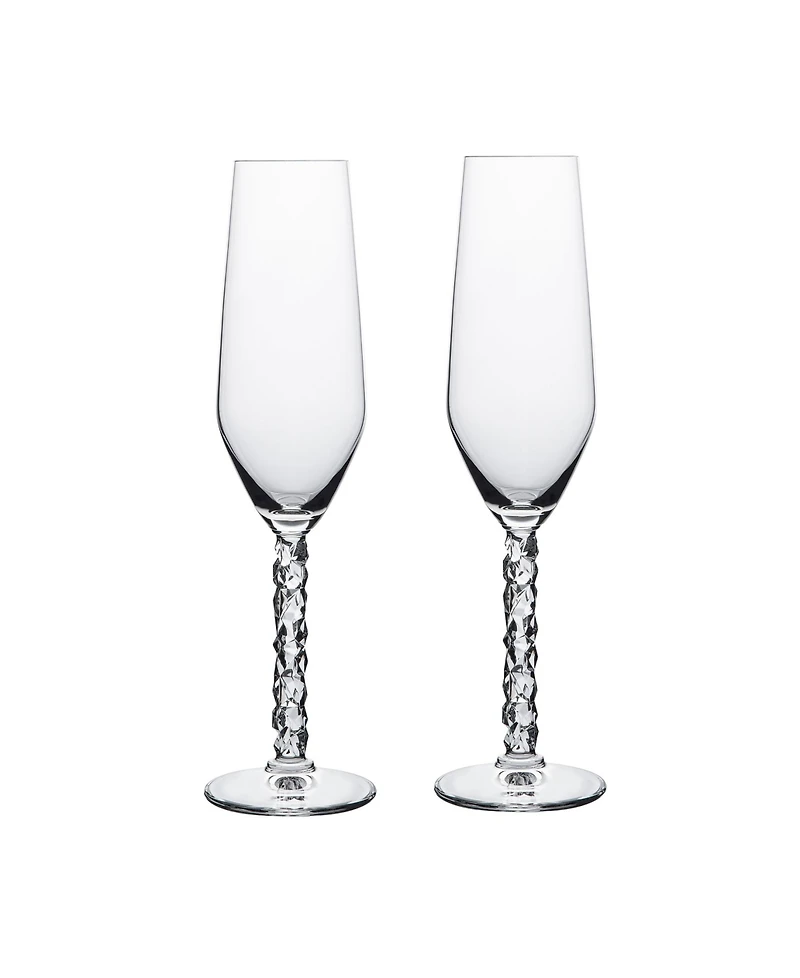 Orrefors Carat Champagne Glass Set, 2 Pieces