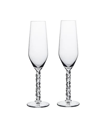 Orrefors Carat Champagne Glass Set, 2 Pieces