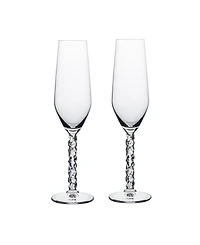 Orrefors Carat Champagne Glass Set, 2 Pieces
