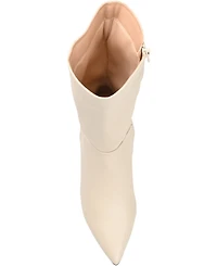 Journee Collection Women's Wilo Wide Calf Block Heel Boots
