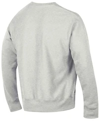 Men's Heathered Gray Washington State Cougars Arch Over Logo Reverse Weave Pullover Sweatshirt