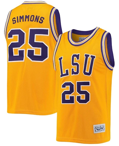 Original Retro Brand Men's Ben Simmons Lsu Tigers Commemorative Classic Basketball Jersey