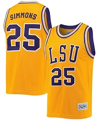 Original Retro Brand Men's Ben Simmons Lsu Tigers Commemorative Classic Basketball Jersey