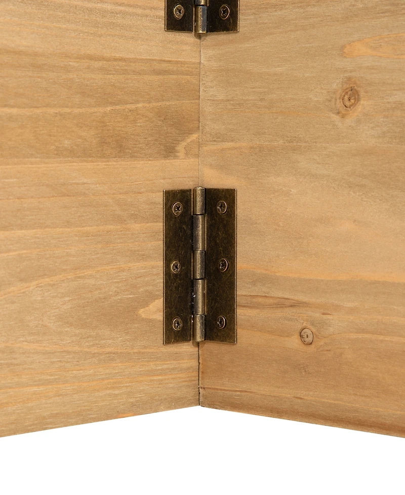 Glitzhome Natural Wooden Tree Collar Kd, 26" x 26"