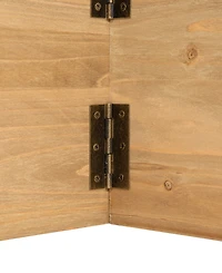 Glitzhome Natural Wooden Tree Collar Kd, 26" x 26"