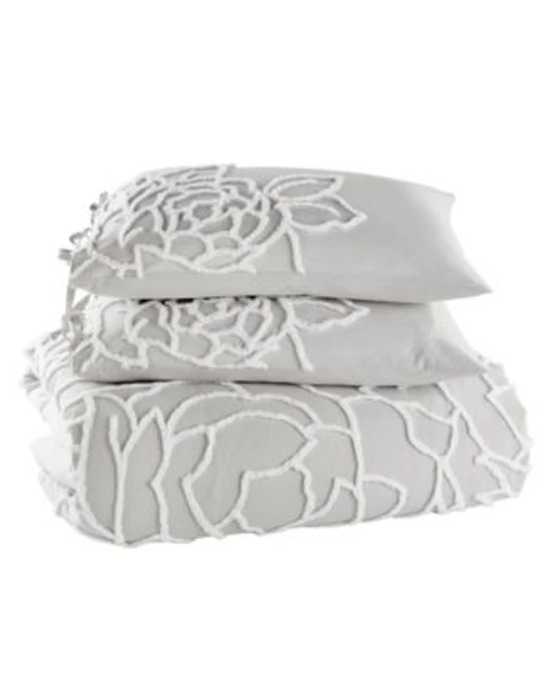 Peri Home Chenille Rose Duvet Cover Sets