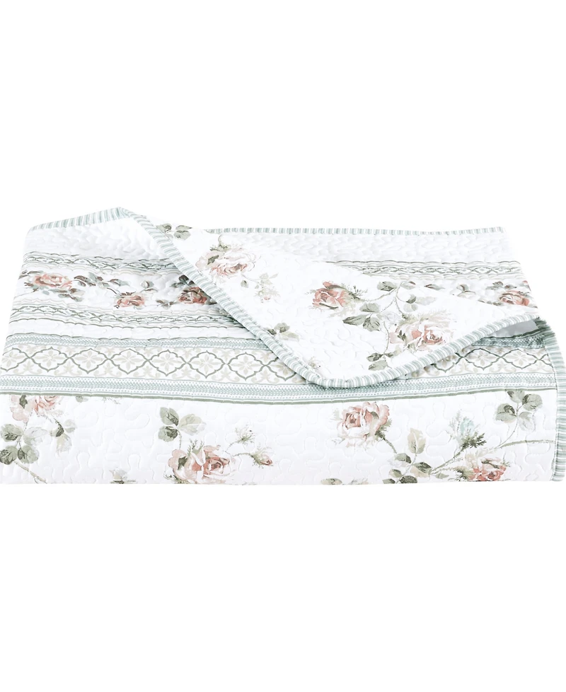 Royal Court Rialto Classic Floral 3-Pc. Quilt Set, King/California King