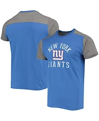 Men's Royal, Gray New York Giants Field Goal Slub T-shirt