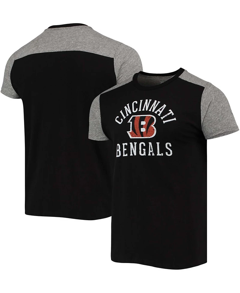 Men's Black, Gray Cincinnati Bengals Field Goal Slub T-shirt