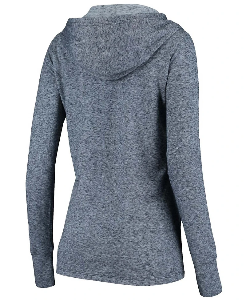 Women's Navy Tennessee Titans Doubleface Slub Pullover Hoodie