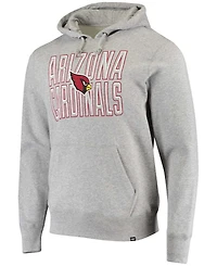 Men's Heathered Gray Arizona Cardinals Bevel Pullover Hoodie
