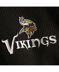 Men's Black Minnesota Vikings Maverick Thermal Henley Long Sleeve T-shirt