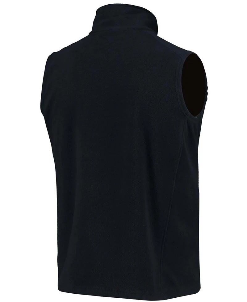 Men's Navy New England Patriots Houston Fleece Full-Zip Vest