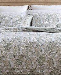 Closeout! Tommy Bahama Home Maui Palm Cotton Reversible 3 Piece Quilt Set