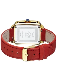 GV2 Women's Bari Tortoise Leather Swiss Quartz Strap Watch 34 mm
