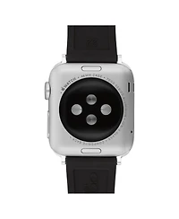 Coach Black Silicone Strap 42/44/45mm Apple Watch Band