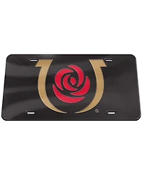 Black Kentucky Derby Crystal Mirror License Plate