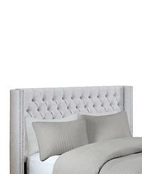 Madison Park Amelia Fabric Tufted Queen Headboard