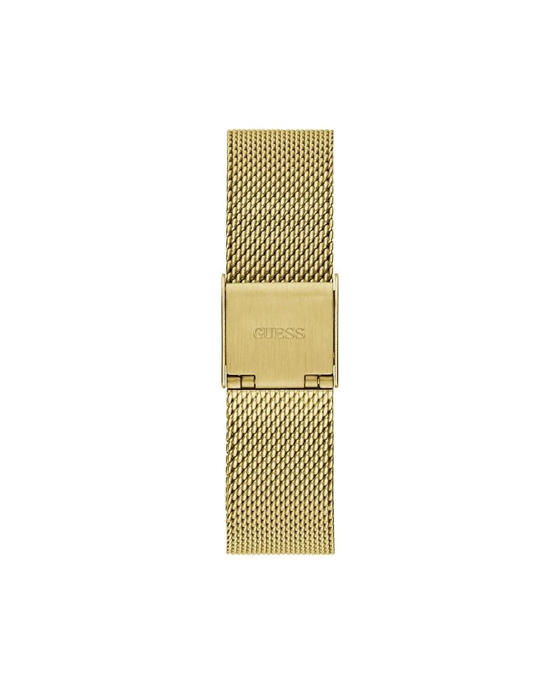 Guess Women's Gold-Tone Stainless Steel Mesh Bracelet Watch 32mm