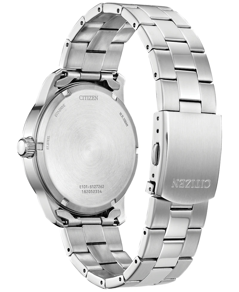 Citizen Men's Eco Drive Classic Stainless Steel Bracelet Watch 42mm, Created for Macy's