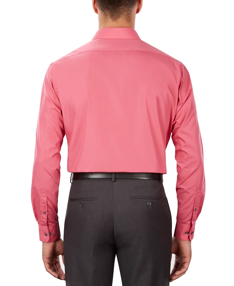 Van Heusen Men's Regular Fit Point Collar Poplin Dress Shirt