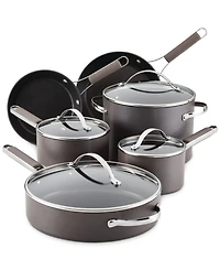 Ayesha Curry 10-Pc. Hard-Anodized Collection Nonstick Cookware Set