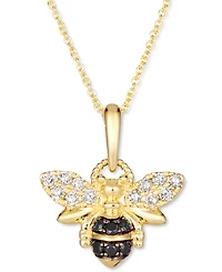 Le Vian Nude Diamond (1/5 ct. t.w.) & Blackberry Diamond (1/10 ct. t.w.) 18" Pendant Necklace in 14k Gold