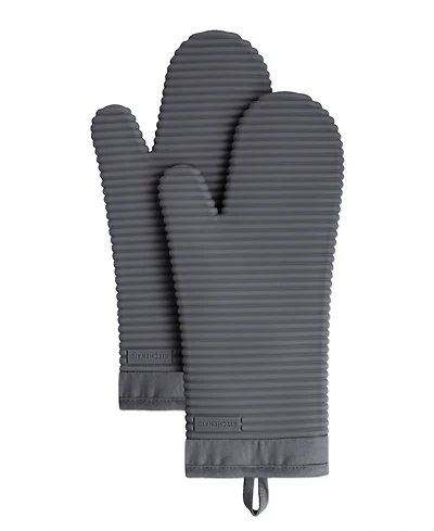 KitchenAid Ribbed Soft Silicone Oven Mitt Set, 2 Piece
