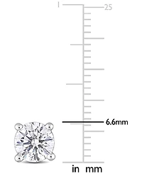 Lab-Created Moissanite Stud Earrings (2 ct. t.w.) in Sterling Silver