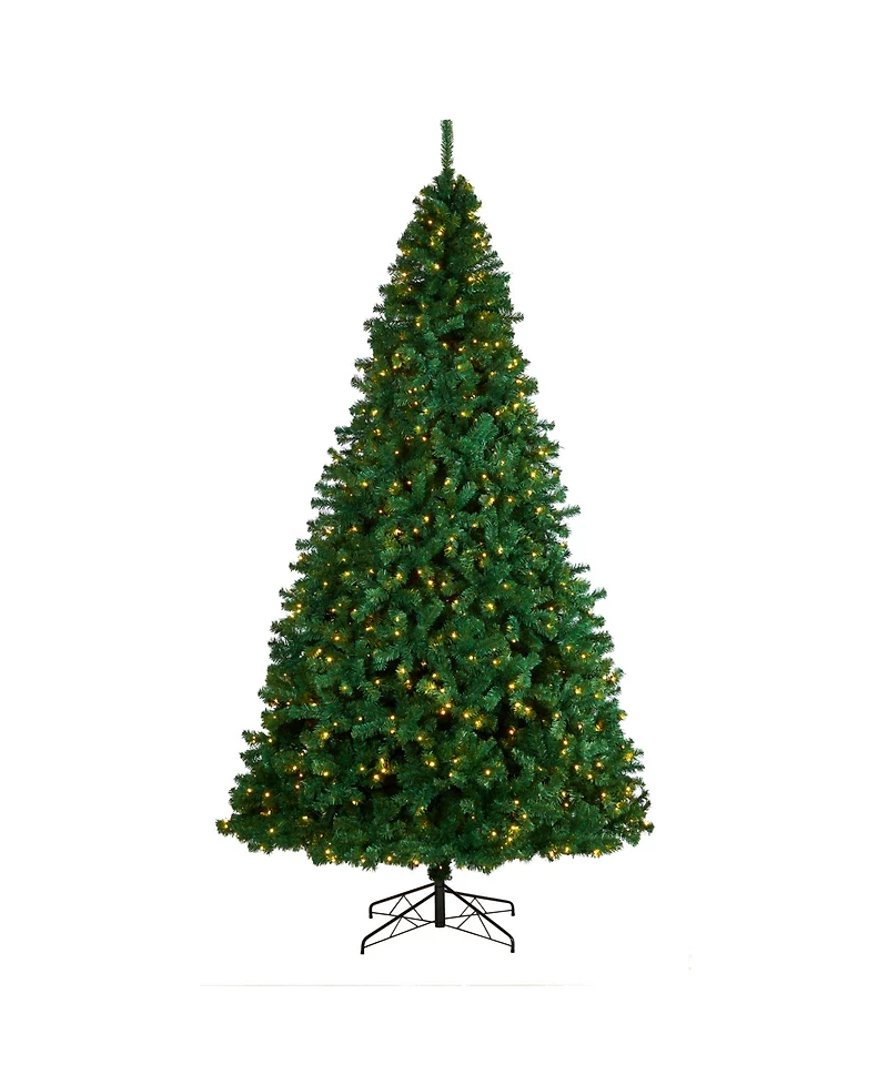 Northern Tip Artificial Christmas Tree with 800 Clear Led Lights and 2200 Bendable Branches, 10'