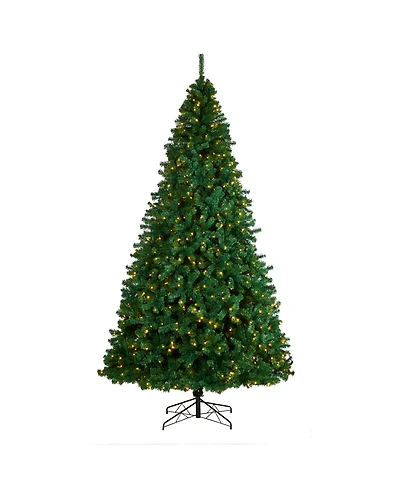 Northern Tip Artificial Christmas Tree with 800 Clear Led Lights and 2200 Bendable Branches, 10'