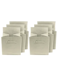 Sorbus 11 Inch Pack Foldable Fabric Storage Cube Bins with Handles - for Organizing Pantry, Closet, Nursery, Playroom