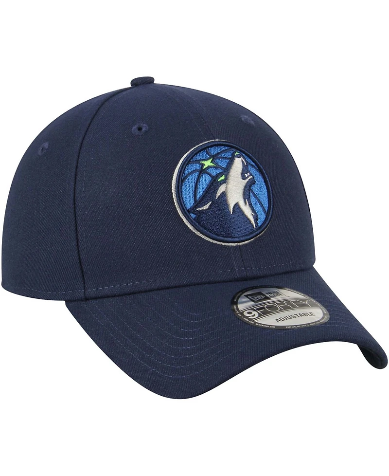 Men's Navy Minnesota Timberwolves Official Team Color The League 9Forty Adjustable Hat