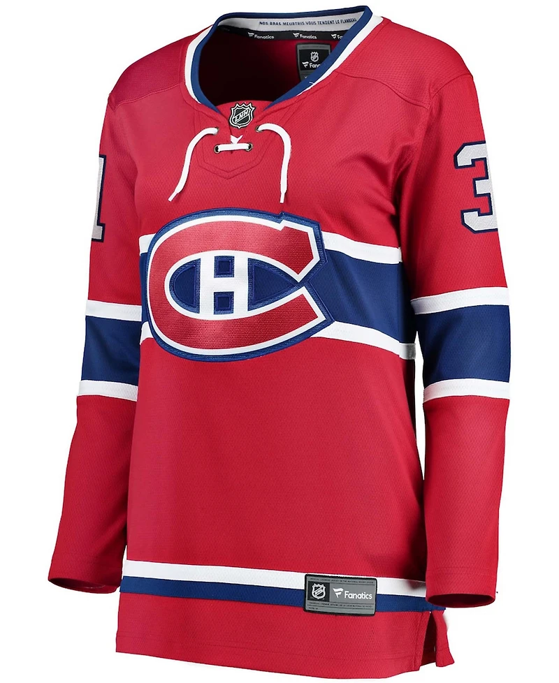 Women's Carey Price Red Montreal Canadiens Home Breakaway Player Jersey