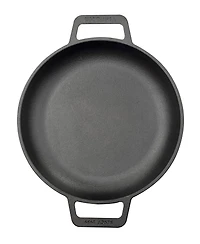 Victoria 10" Round Skillet with Double Loop Handles, Seasoned