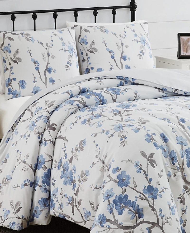 Cannon Kasumi Floral 3 Piece Comforter Set, King